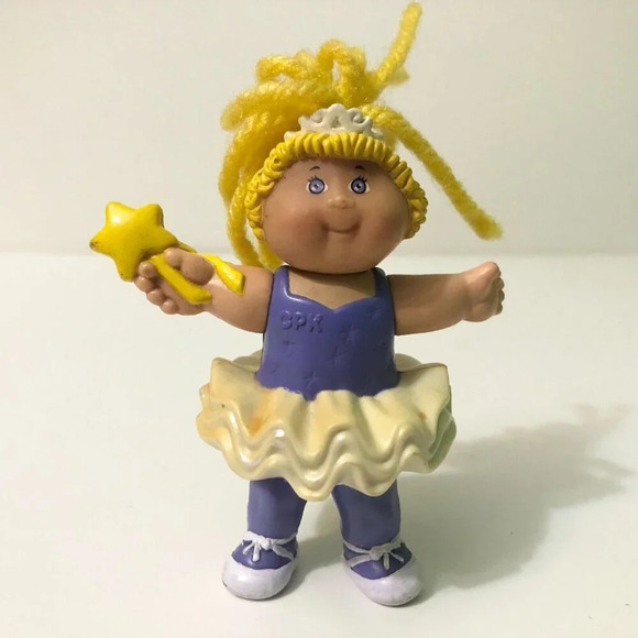 Vtg 1992 Cabbage Patch Kid Doll PVC 3 Inch Mini Figure Girl CPK  Ballerina - Picture 3 of 16